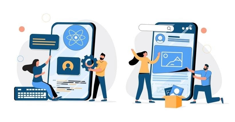 An image depicting common user pain points in mobile apps and how user-centered design addresses them.