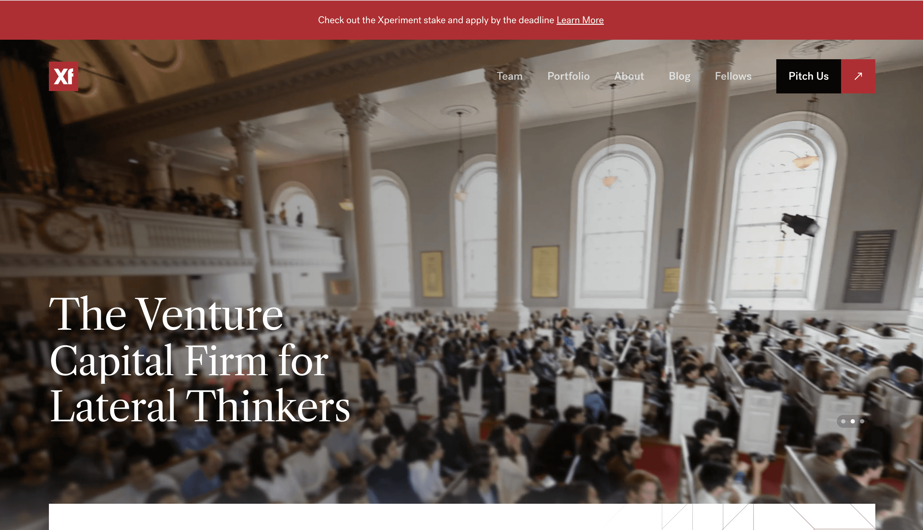 Home page of Xfund's Website