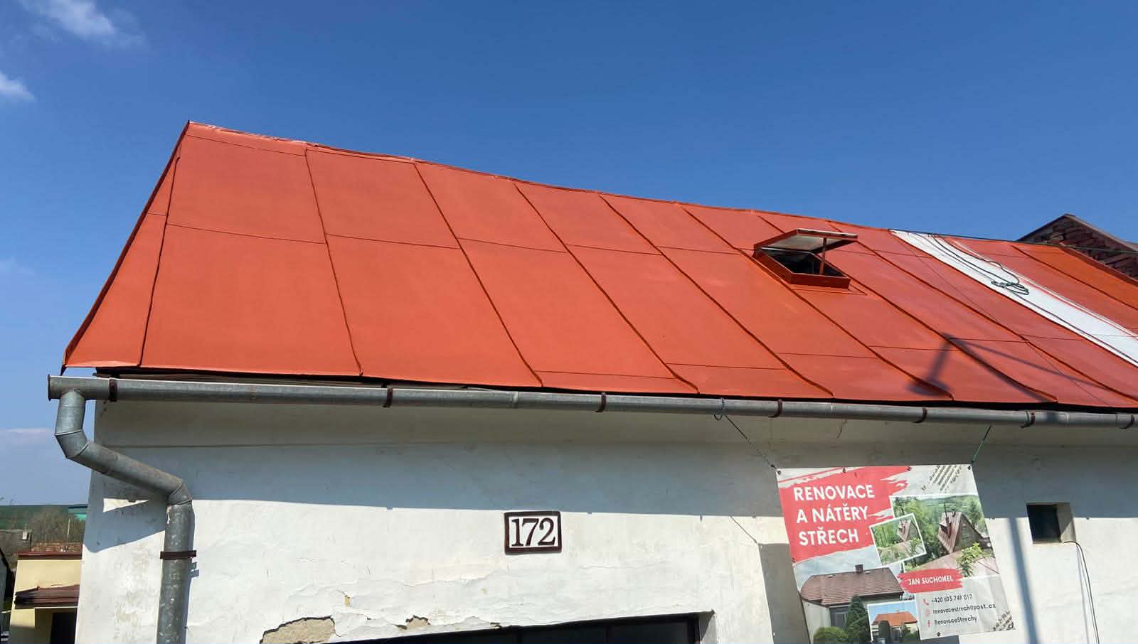 Střecha po renovaci