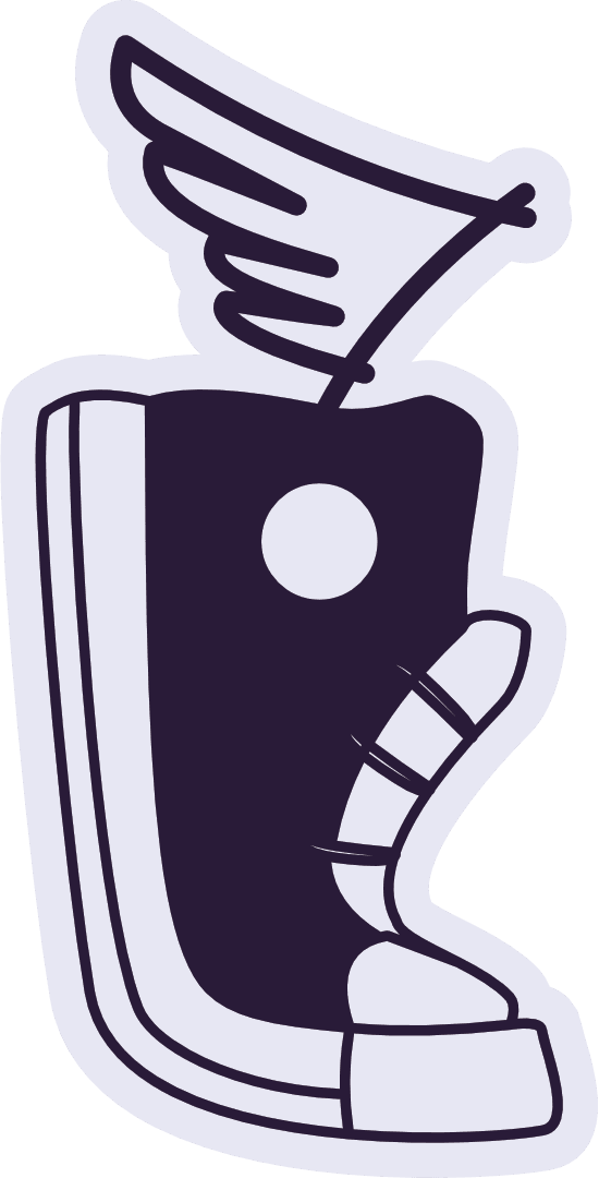 Remain Shoe with Wings Graphic