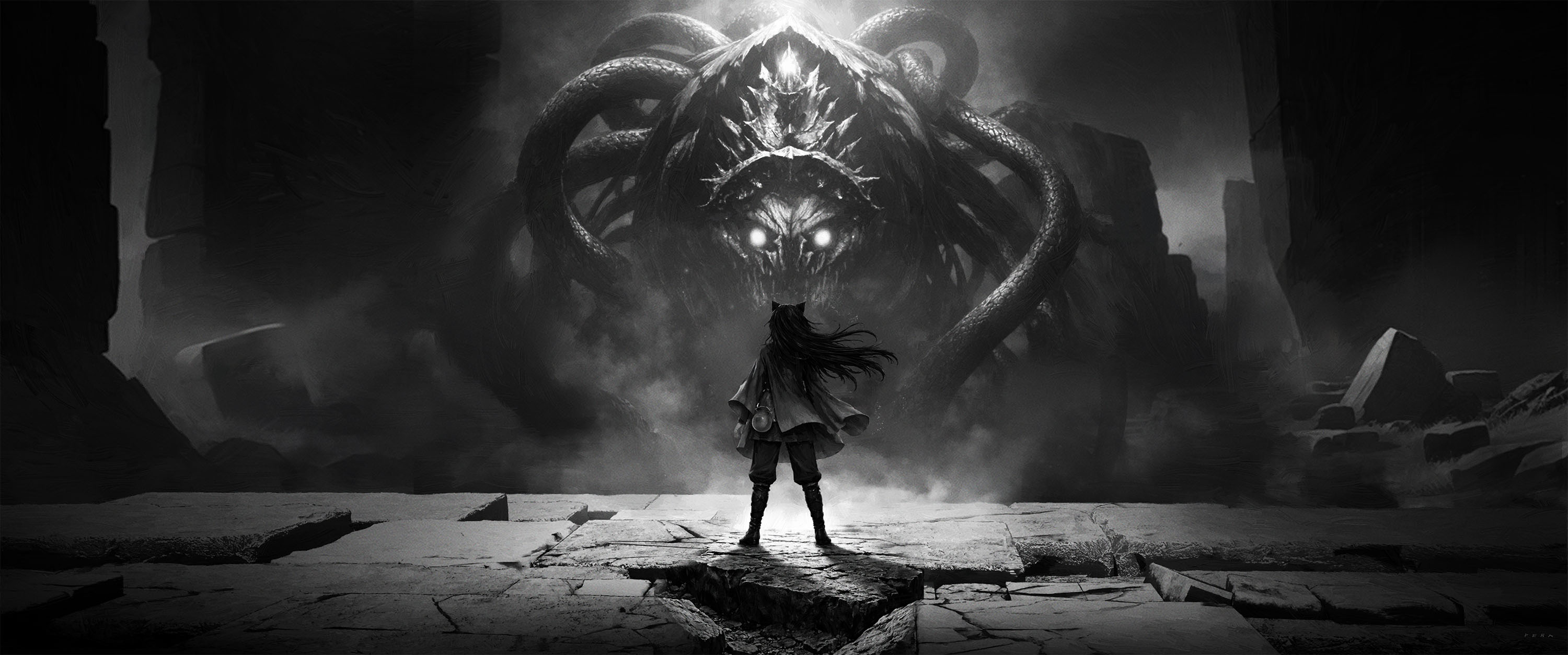 Tigris & Michis visual development – environment exploring self-discovery and elemental connection