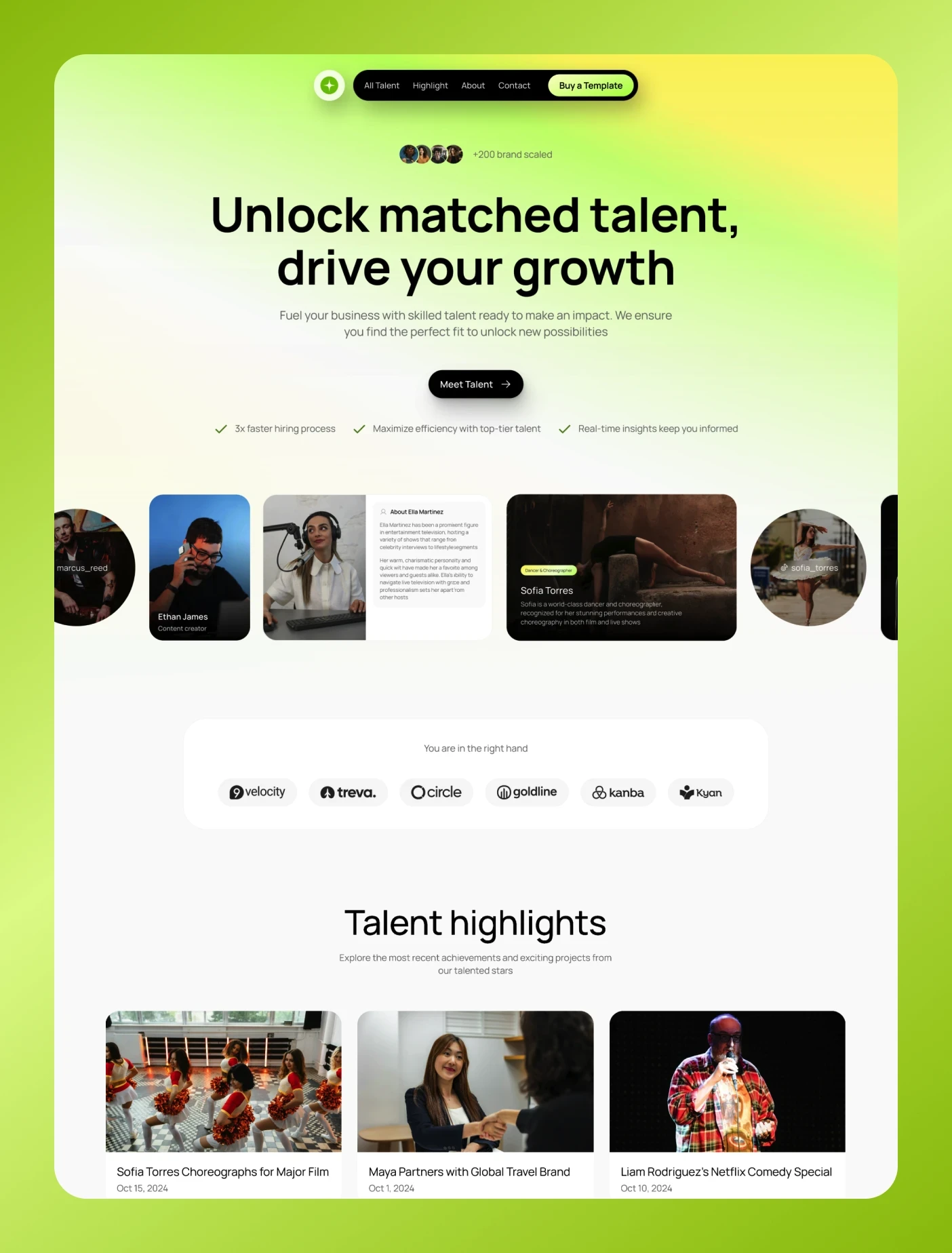 Keen : Talent Management Web Template for Framer