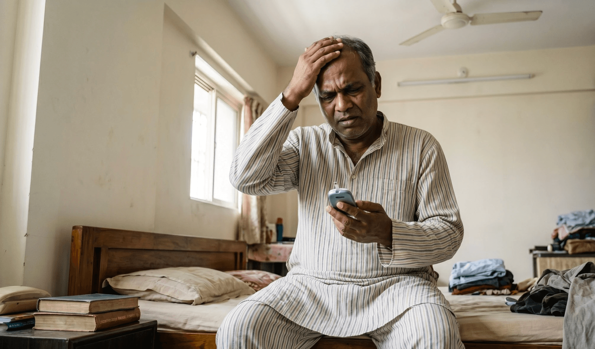 A man confused about high fasting sugar