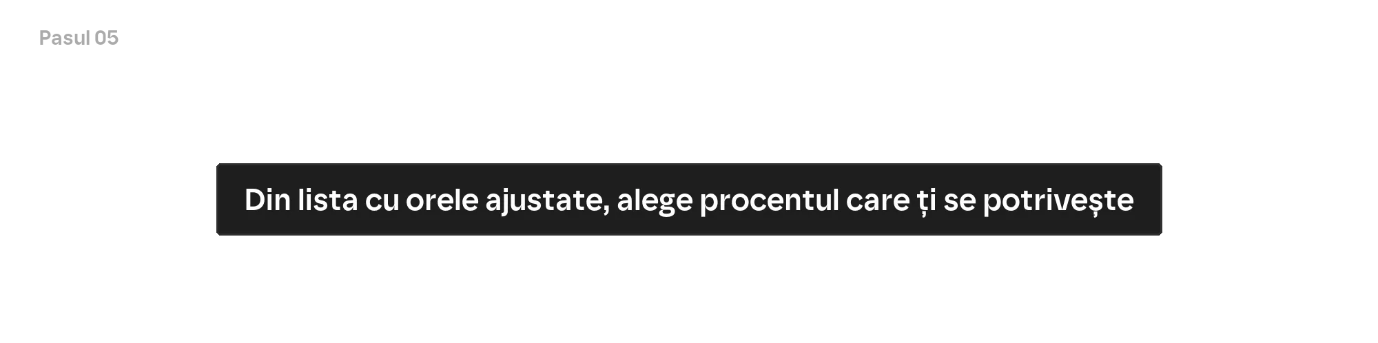 Tabel cu procentul orelor facturabile din total