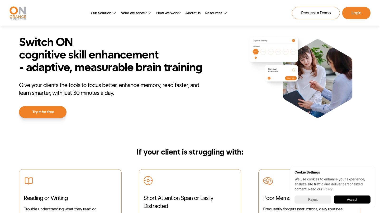A visual representation of brain training exercises available on the Cognitive Therapies platform, showcasing engaging interfaces for seniors.