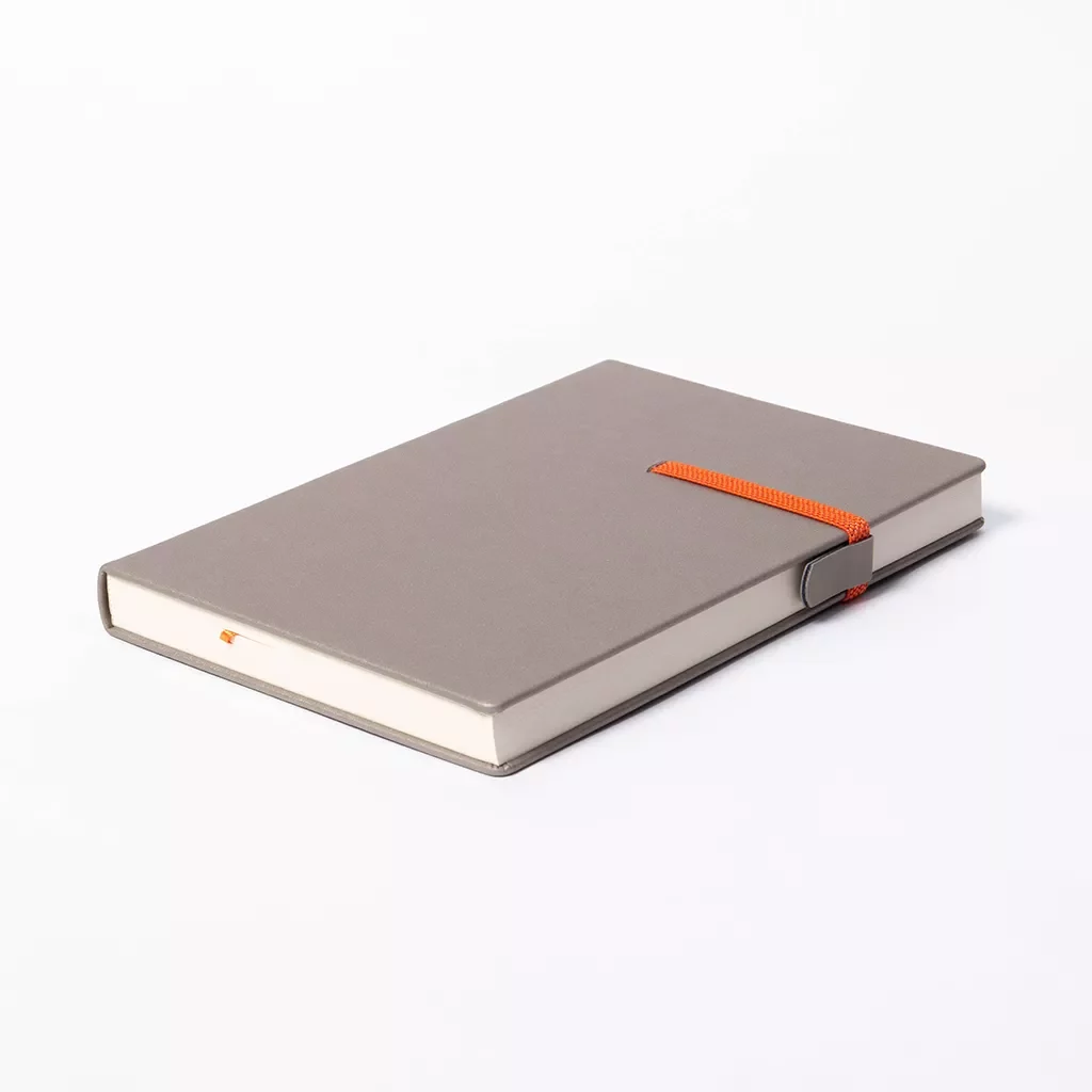 Custom A5 hard cover notebook with elastic closure