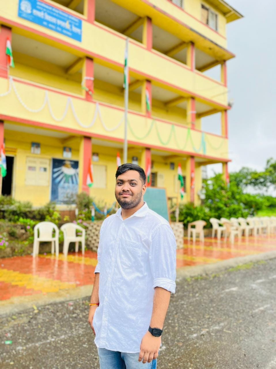 Side portrait of a man