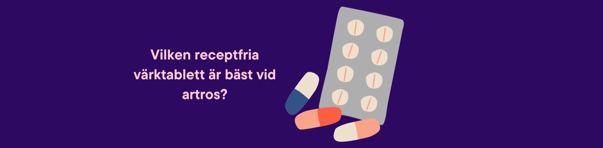 Receptfria värktabletter vid artros