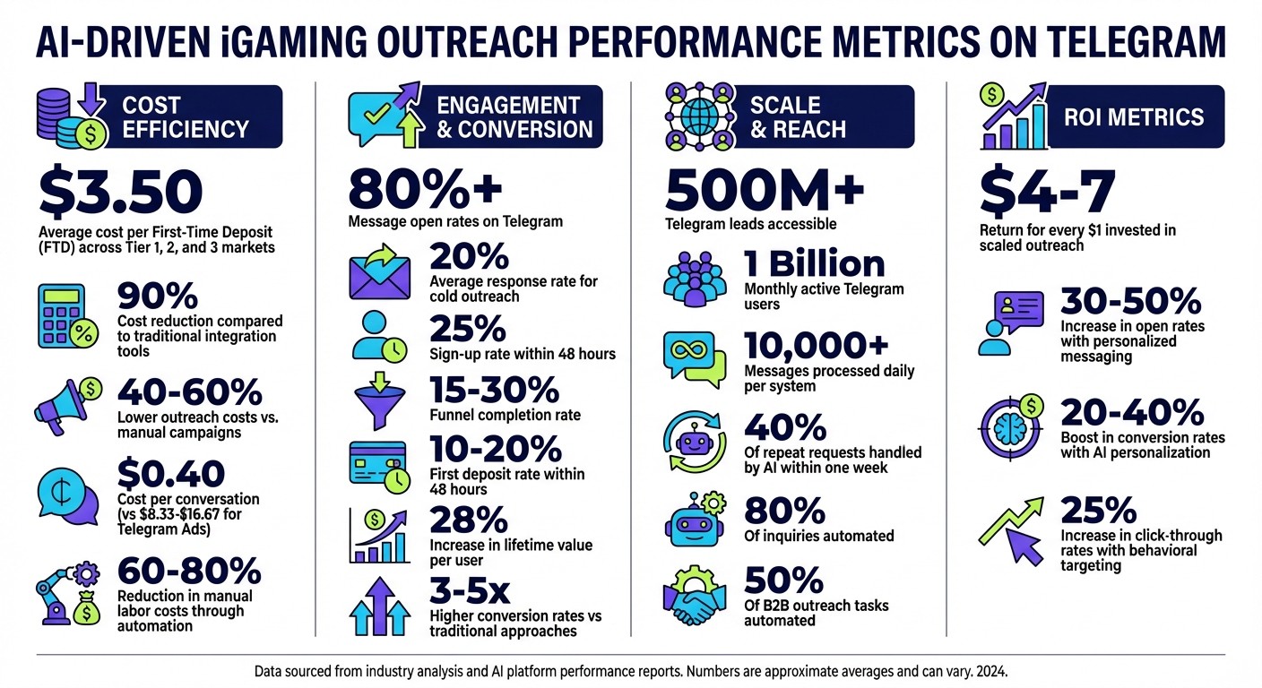 AI-Driven iGaming Outreach: Key Performance Metrics and Cost Savings