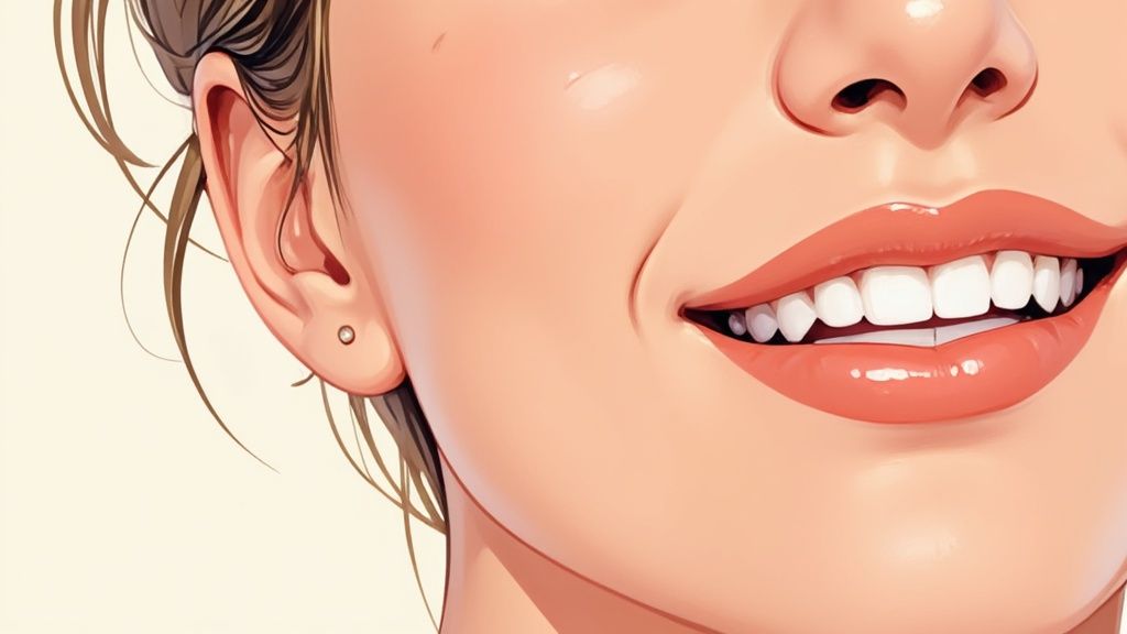 Natürliches Lächeln und authentische Ausstrahlung