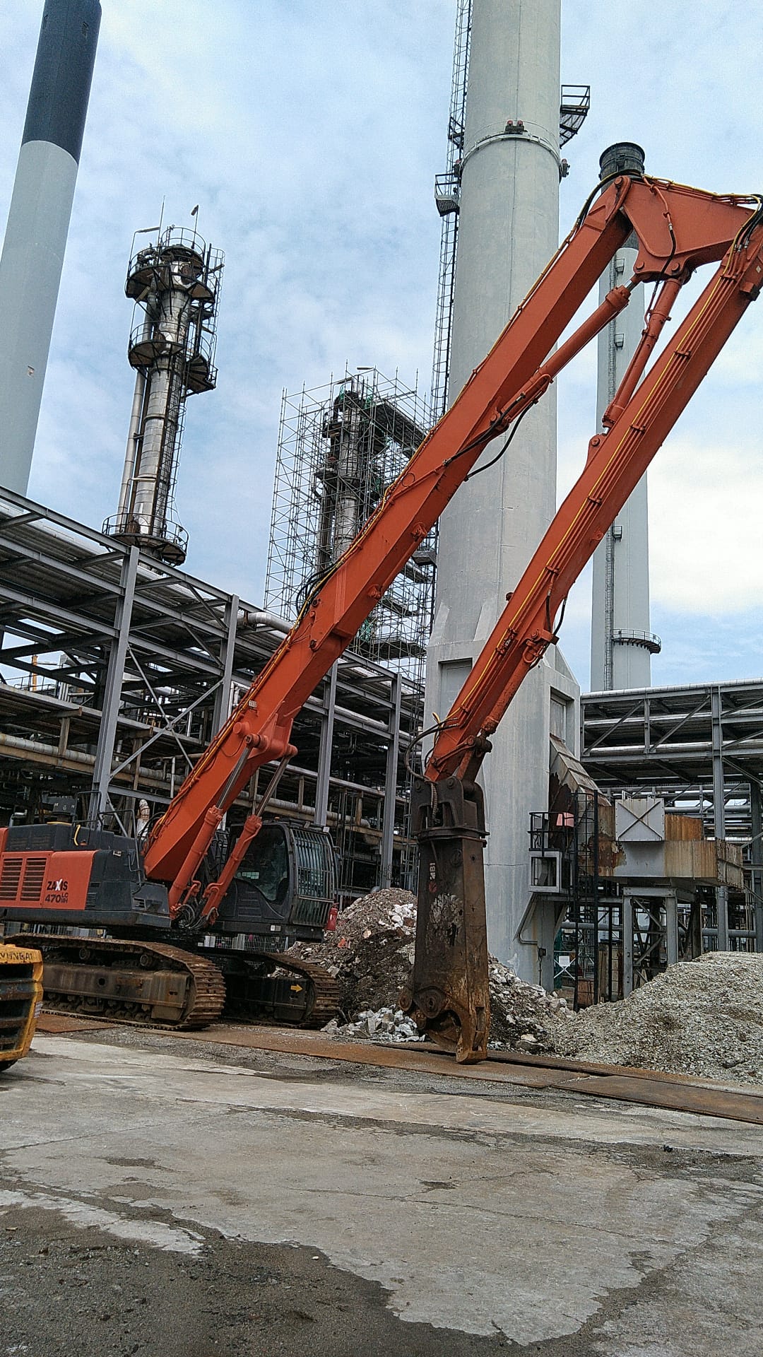 Tower crane on a construction site