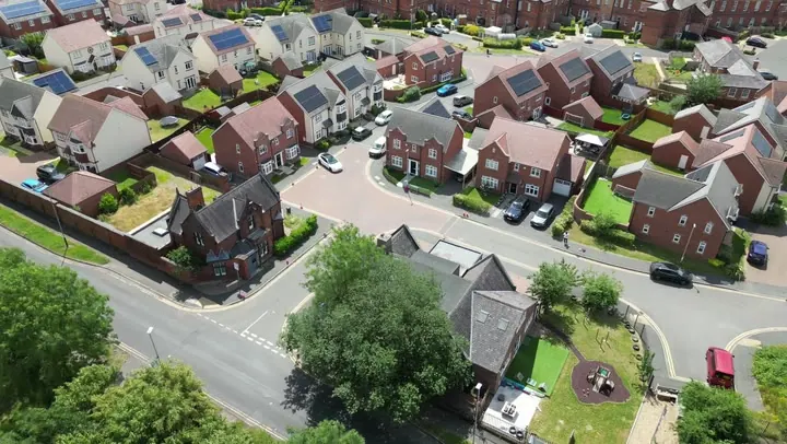 Drone footage of the local area