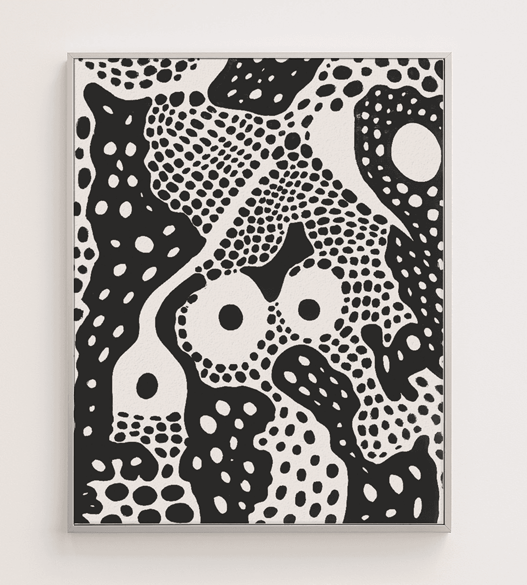 Pale abstract brushstroke painting