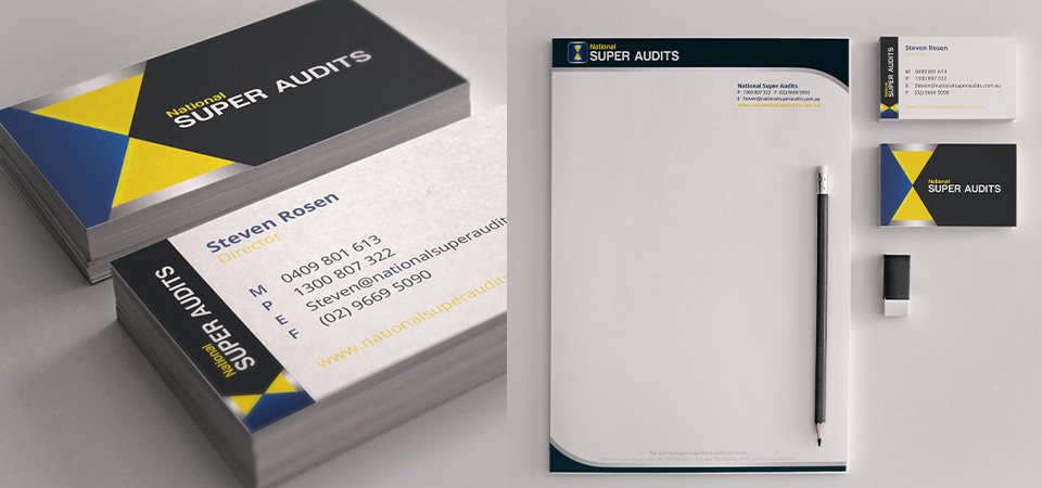 National Super Audits Logo & stationery set