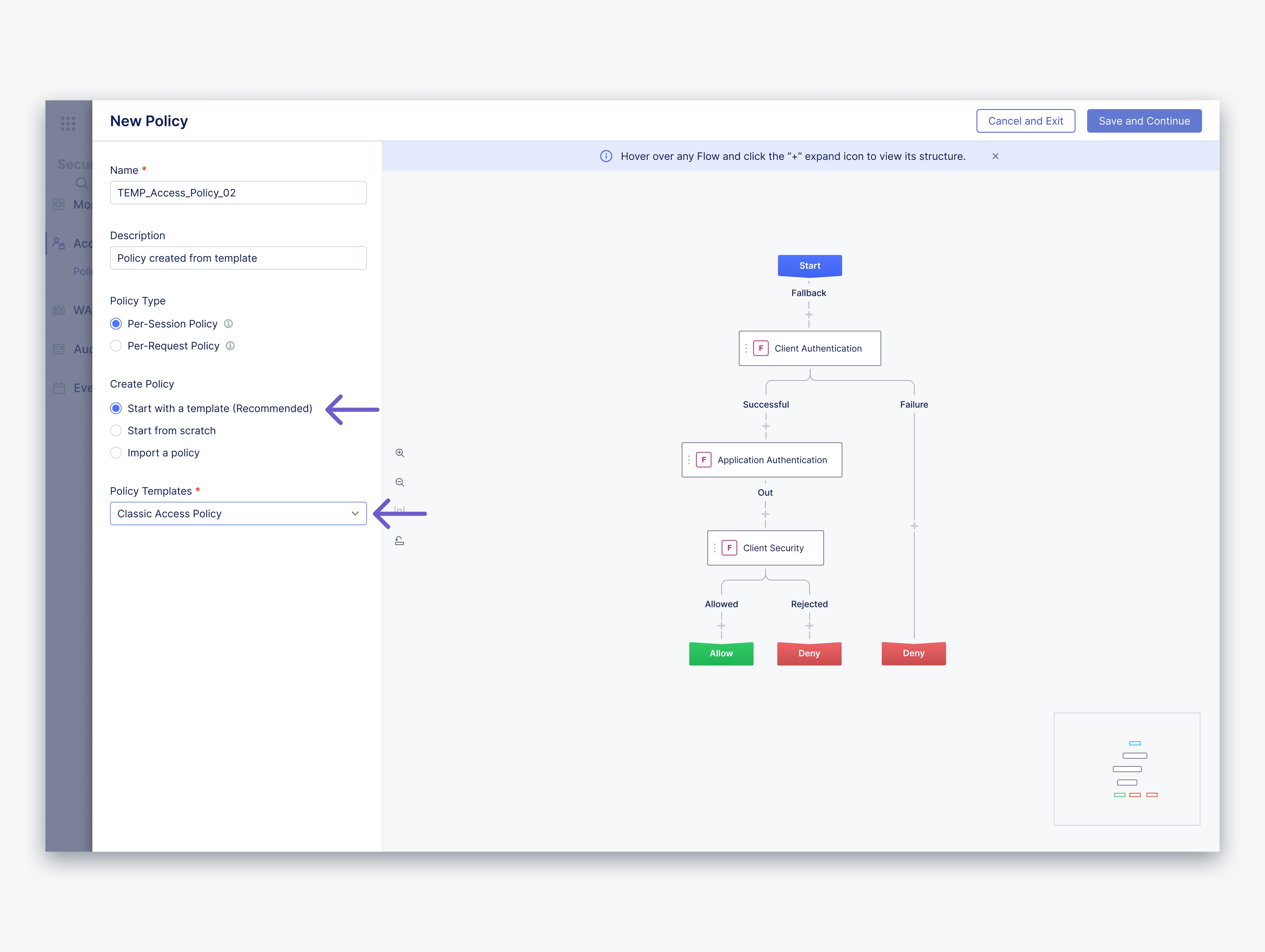 Create from Template
