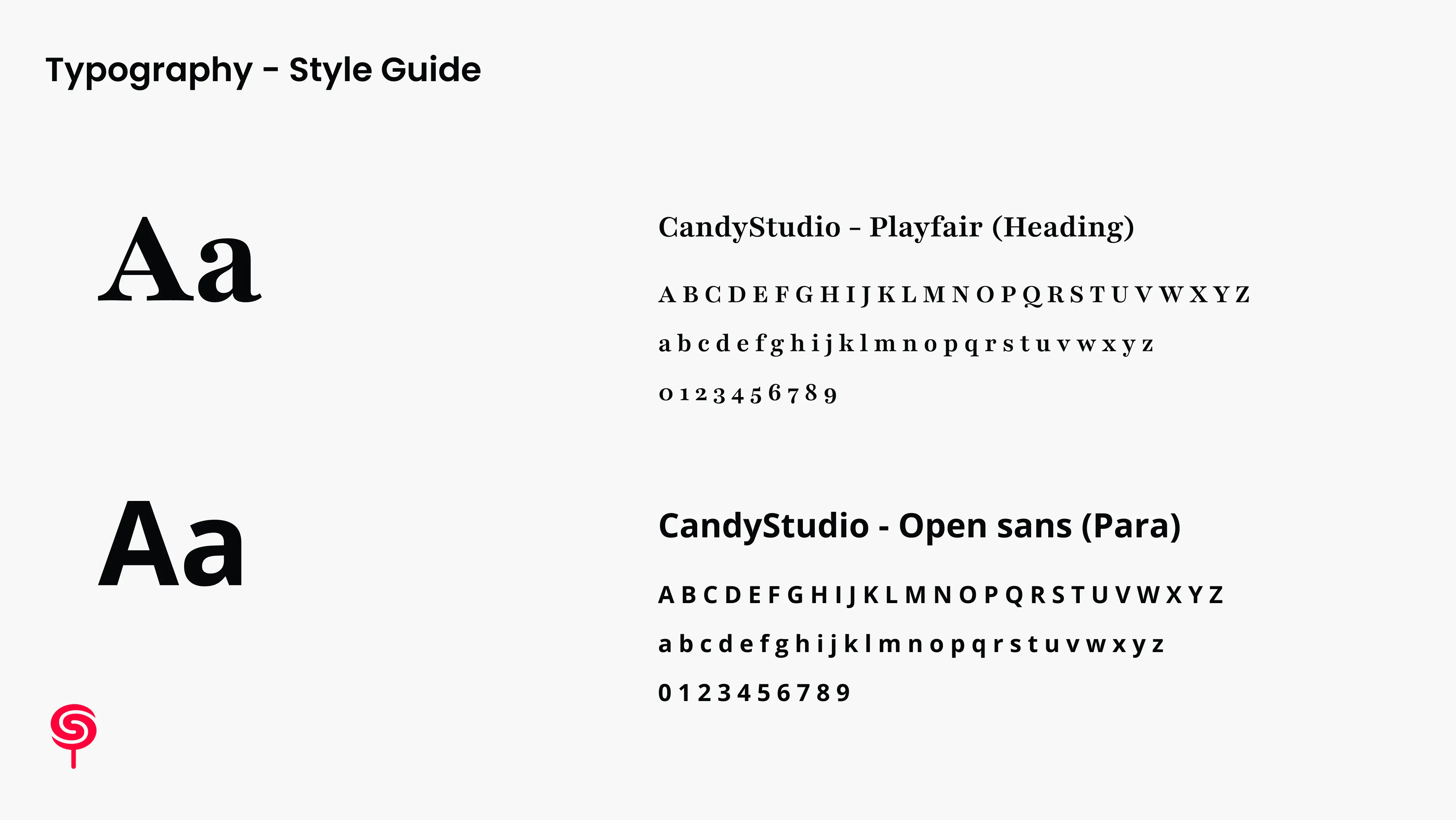 CandyStudio -Brand Typography