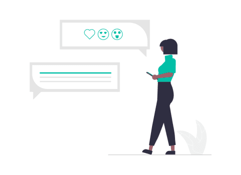 vector for person texting