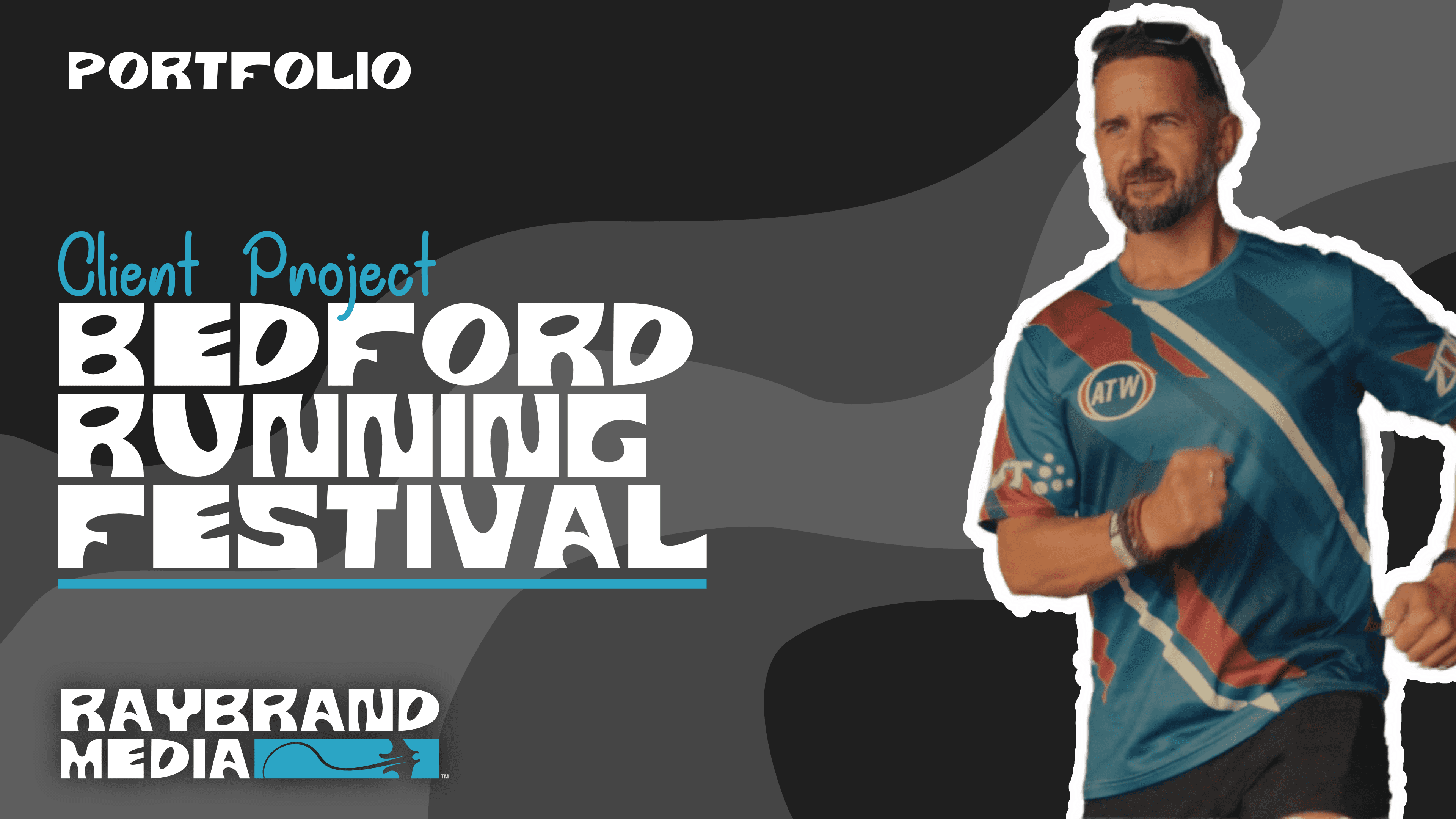 Portfolio thumbnail for Bedford Running Festival videography project by Raybrand Media, showcasing event coverage, sports content production and promotional video work