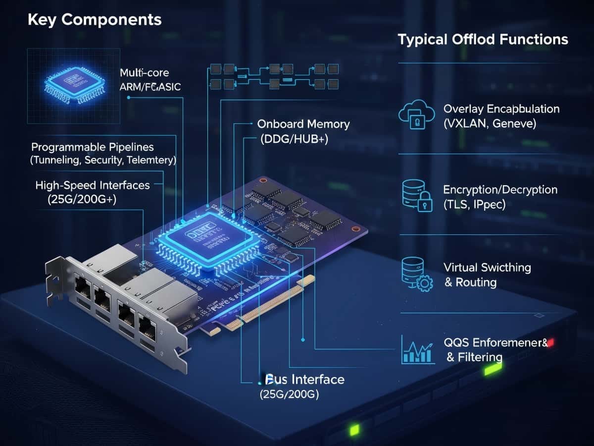 SmartNICs and DPUs Explained 2025: Architecture, Use Cases & Future – network-switch.com