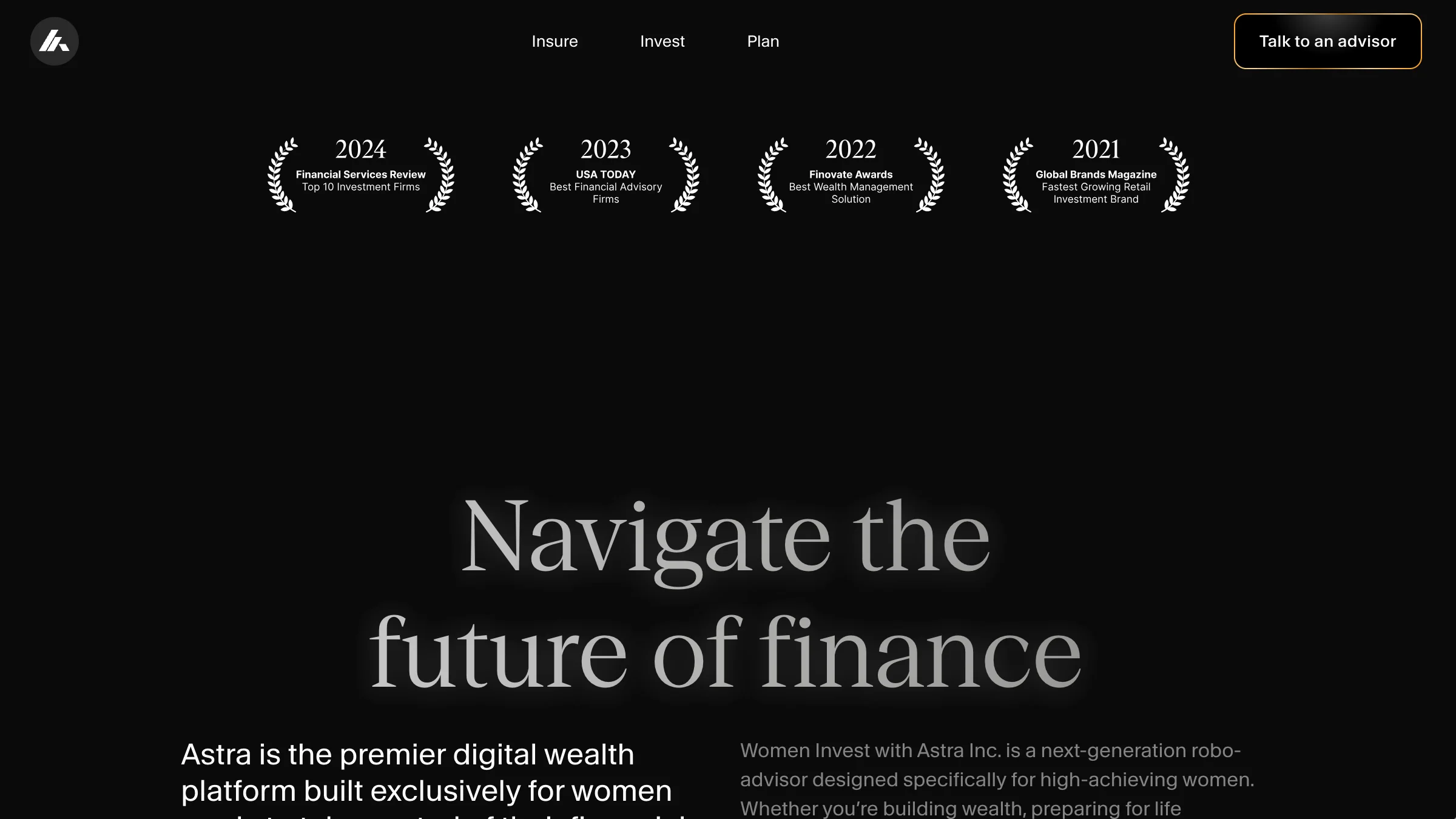 Astra_Website Screenshot 2