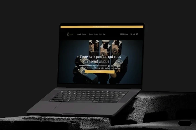 Refonte de site e-commerce BL Parfumerie affichée sur écran d’ordinateur
