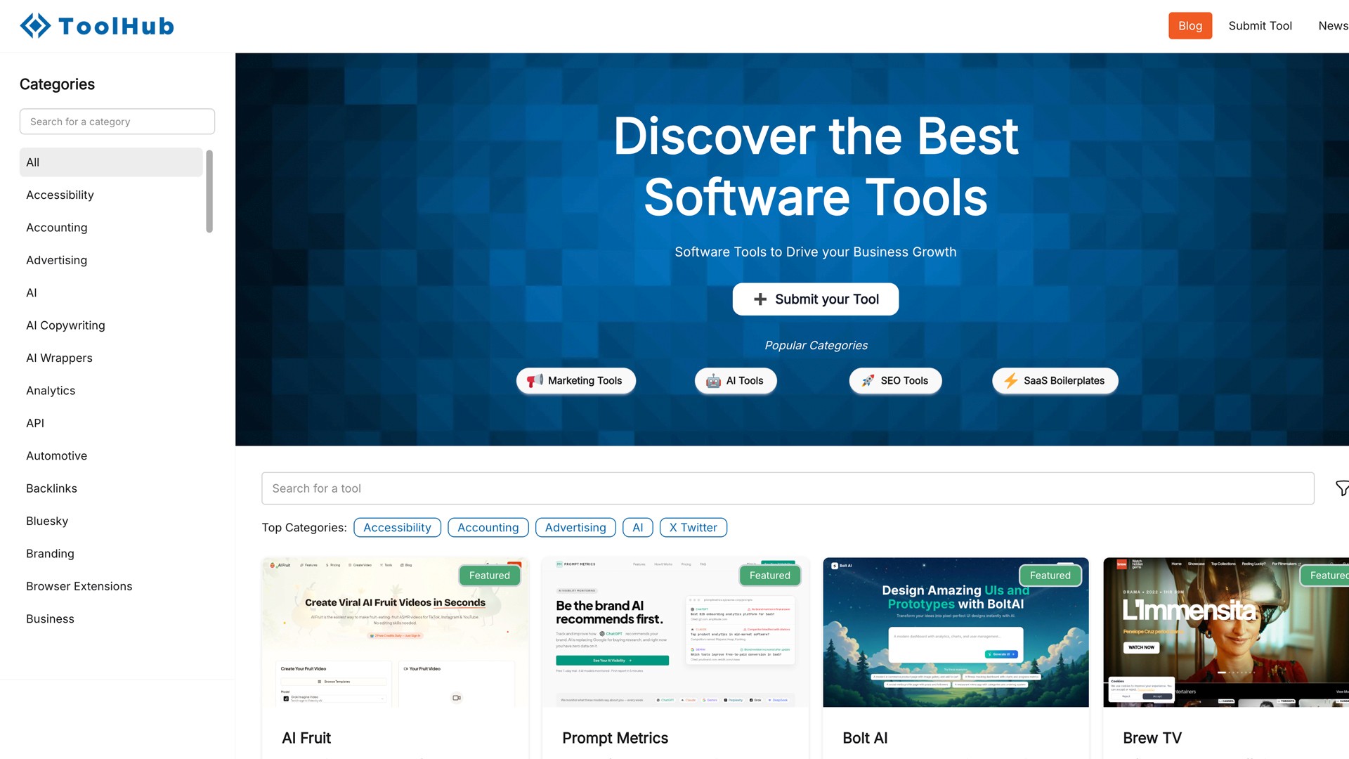 tool hub directory