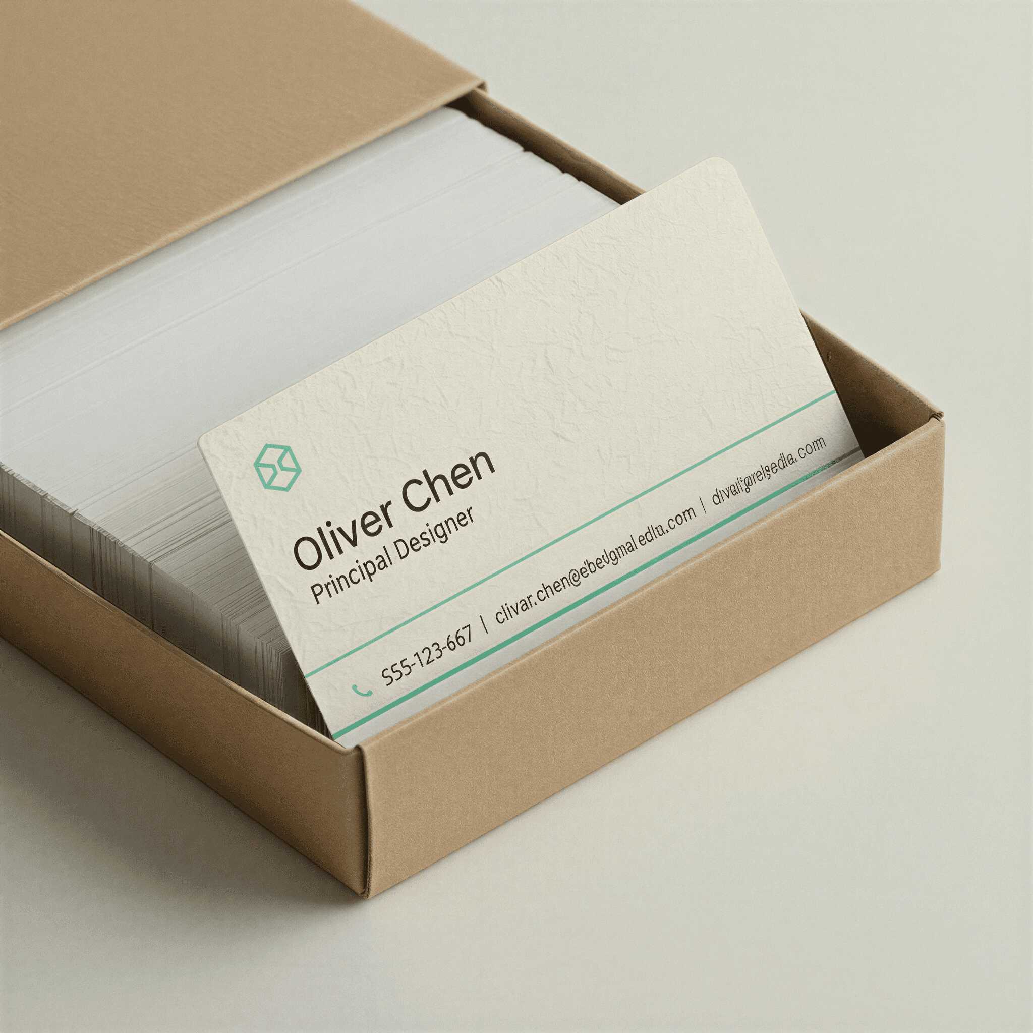 VisualTell Ivory Business Cards
