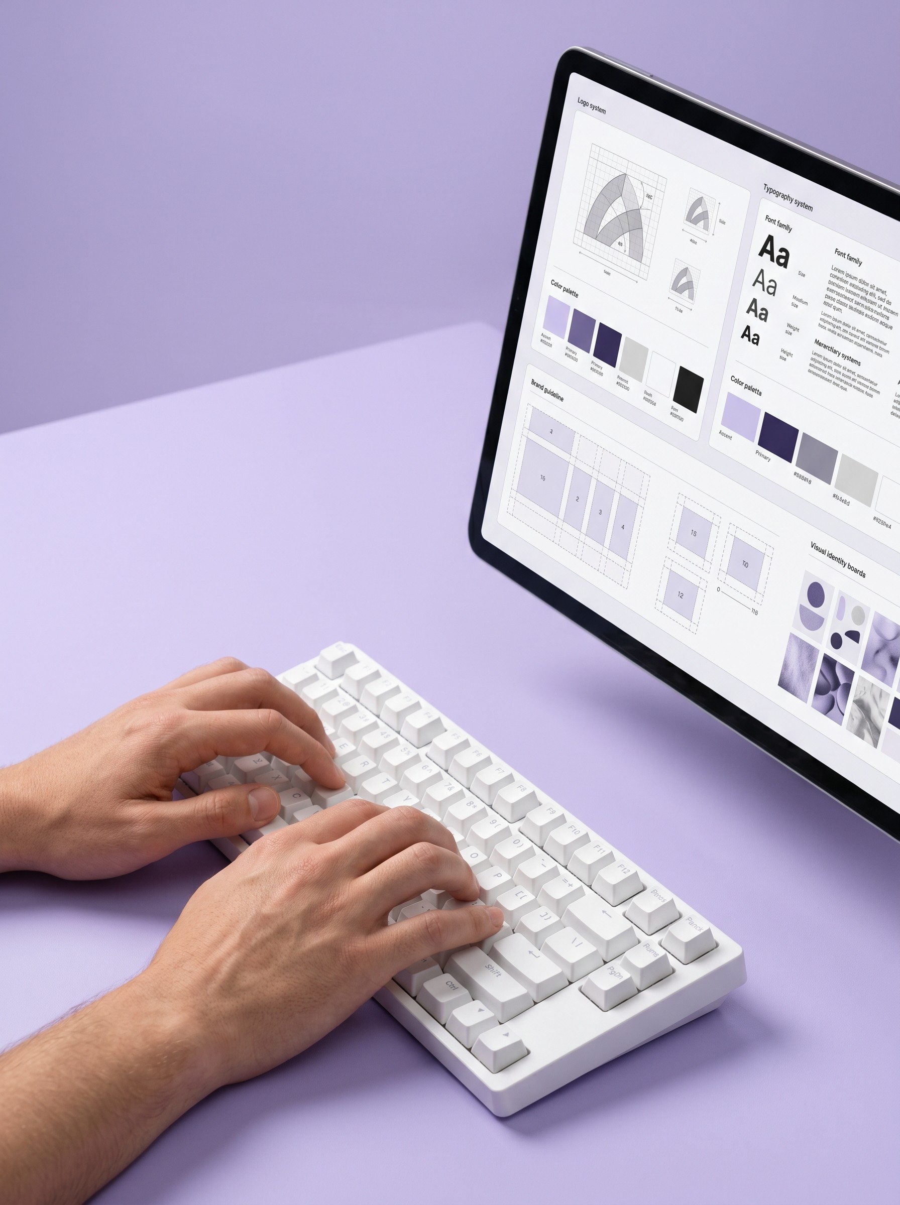 Typing with keyboard