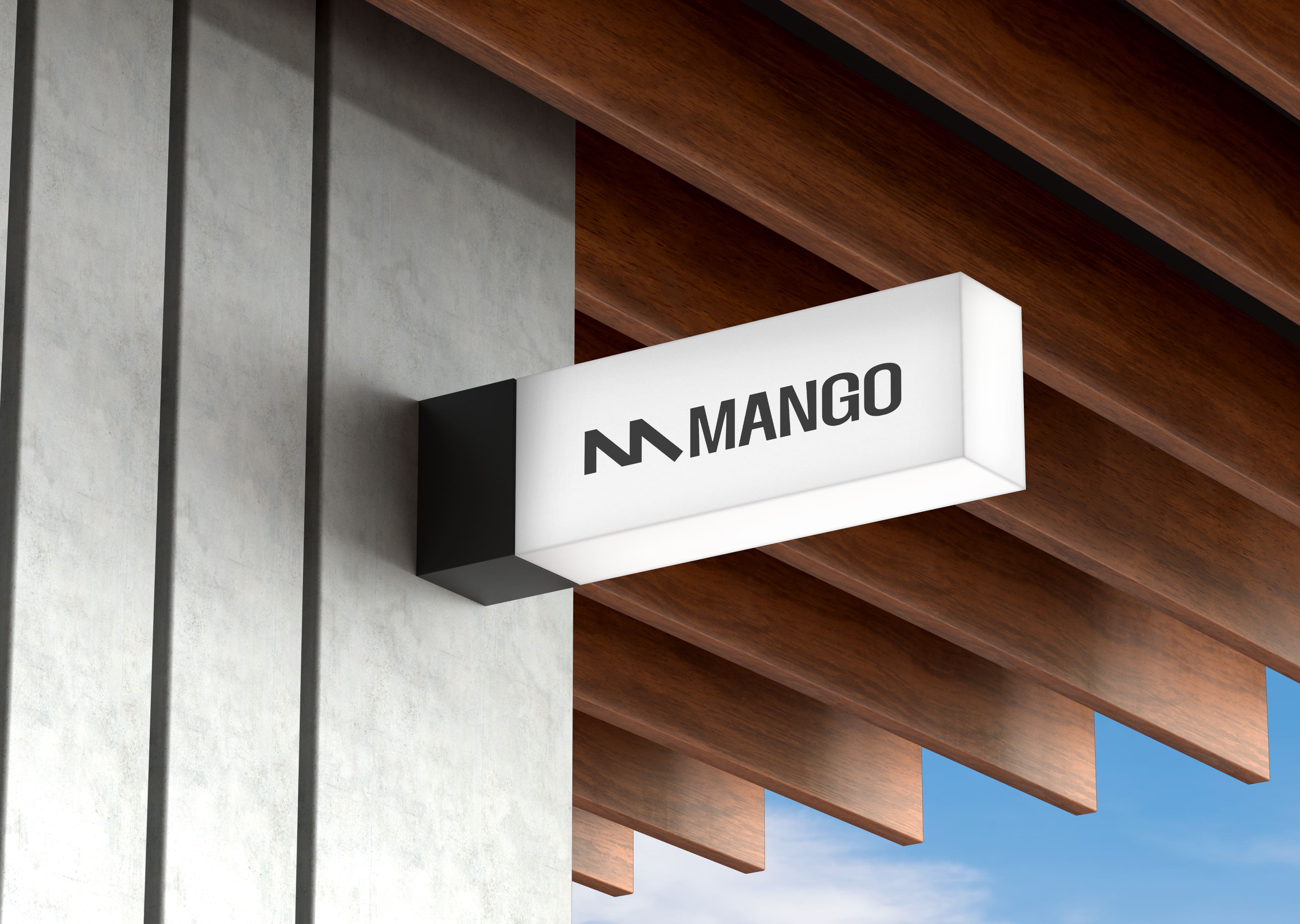 mango logo sign