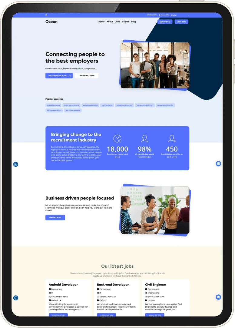 Recsite website template