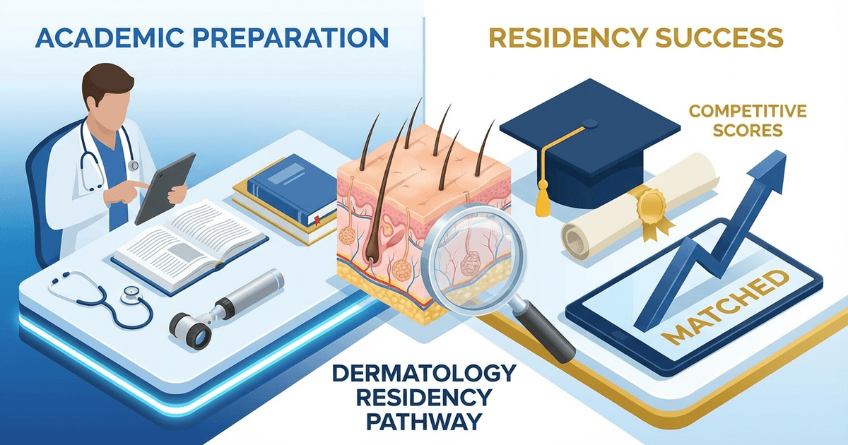Cover: Dermatology Residency Competitiveness: Step 2 Score Benchmarks & Match Data 2026