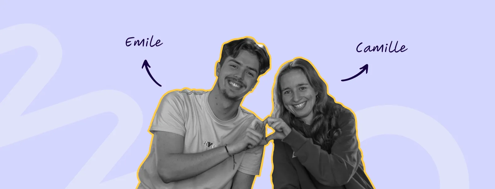 Camille et Émile, cofondateurs de l’application moto On Wheels, à l’origine du projet.