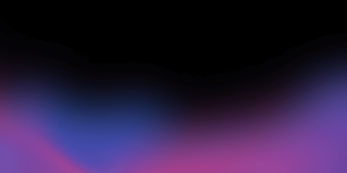 Fondo de degradado que transiciona de negro a azul vibrante.