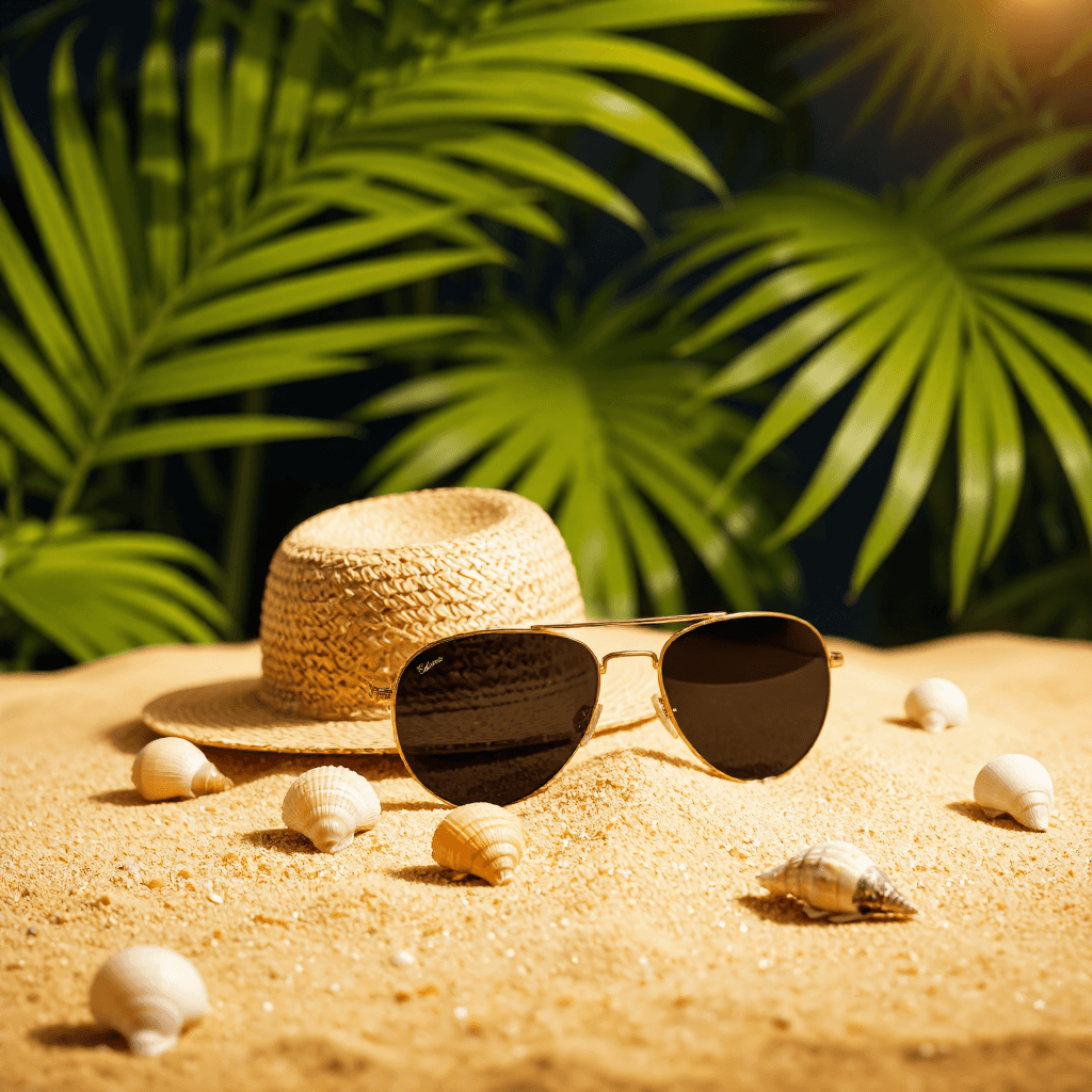 product photography of sunglasses