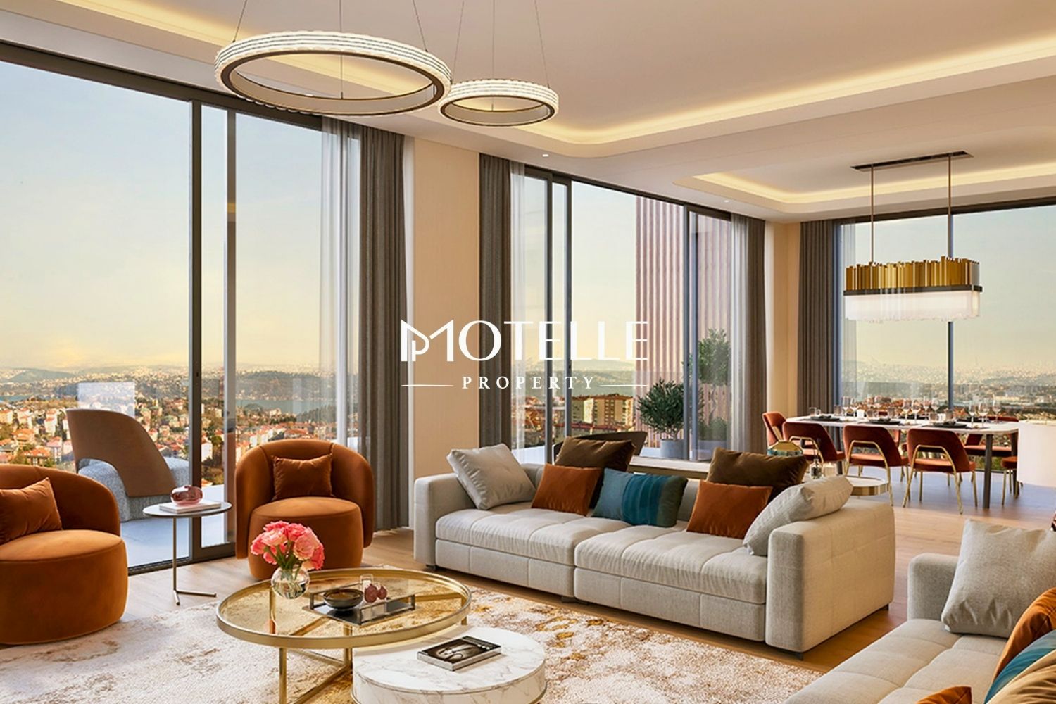 ultra luxury living room istanbul branded residence four seasons