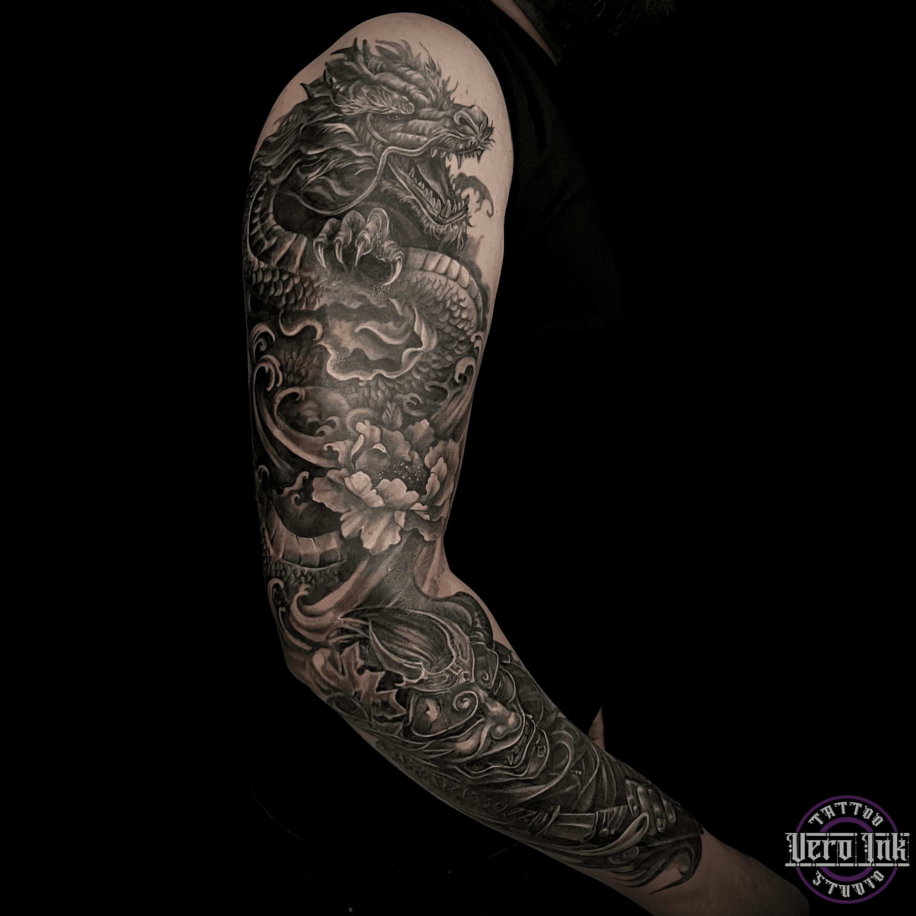 tatuaż japoński Szczecin, tatuaż rękaw Szczecin