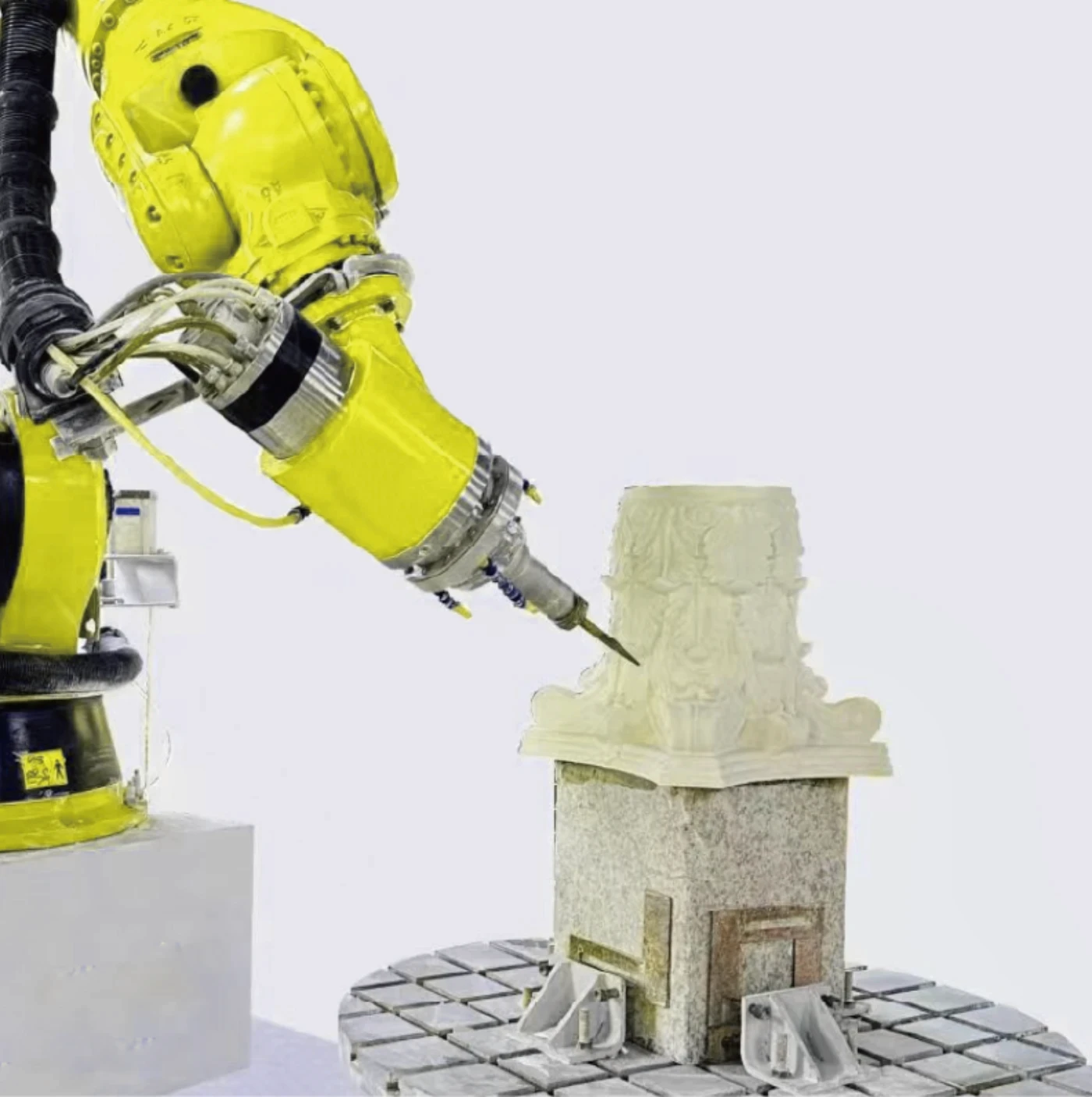 DINOSAW robot arm for Stone Sculpting