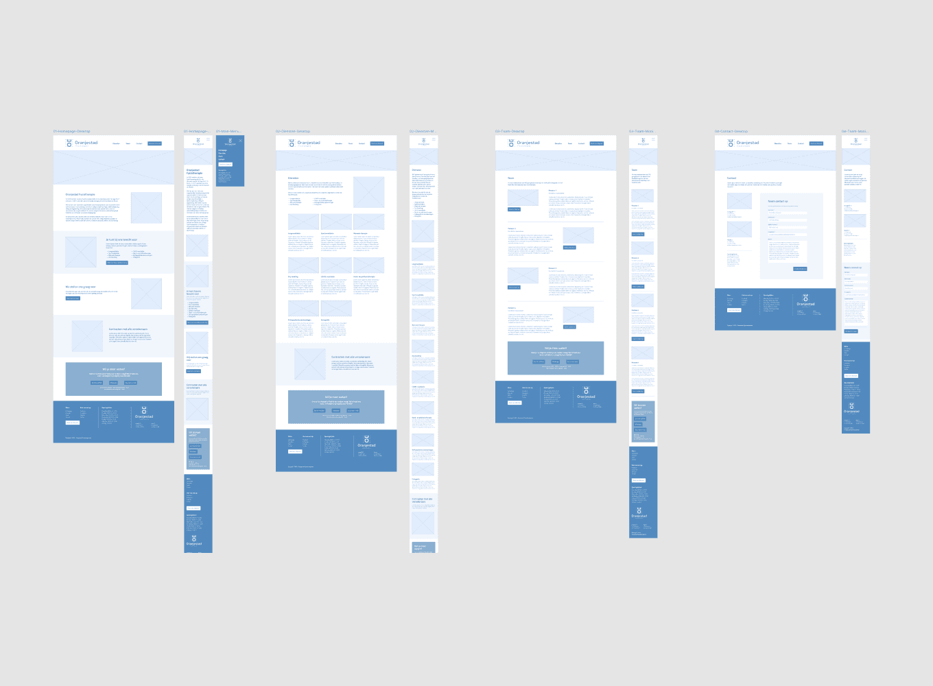 Oranjestad Buren Fysiotherapie UX UI Design Website by Freelance UX UI Designer MrUpside Michiel-Nagtegaal