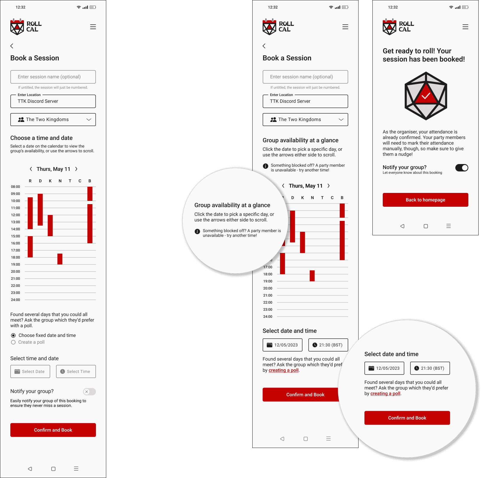 An image showing the old booking screen and new booking screens, with close ups on specific changes made.