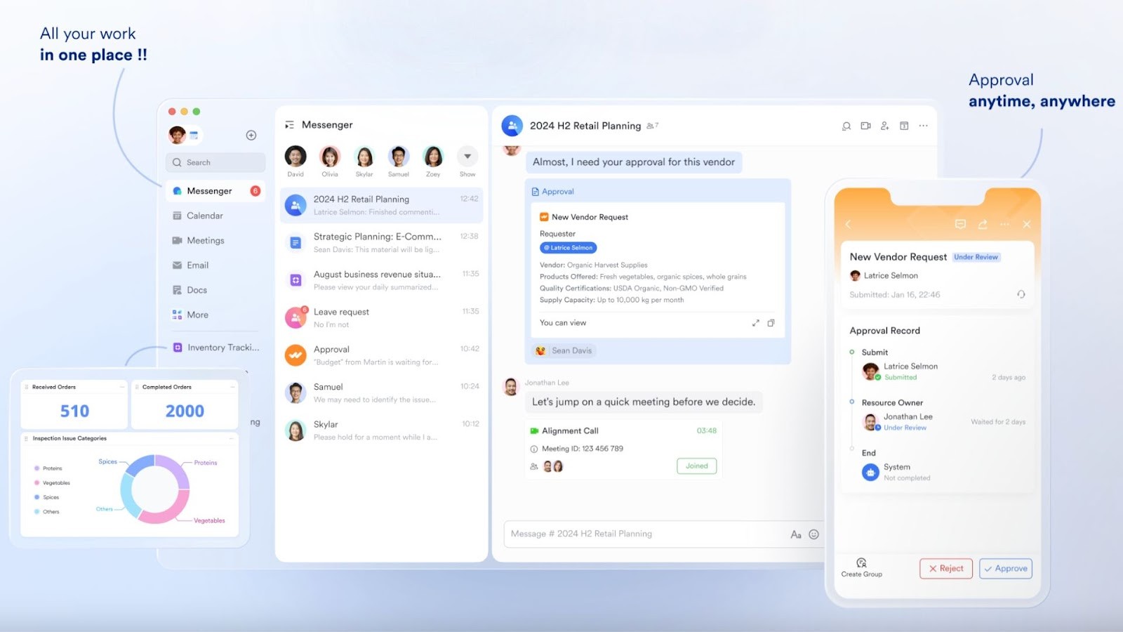 Lark's unified platform for managing work