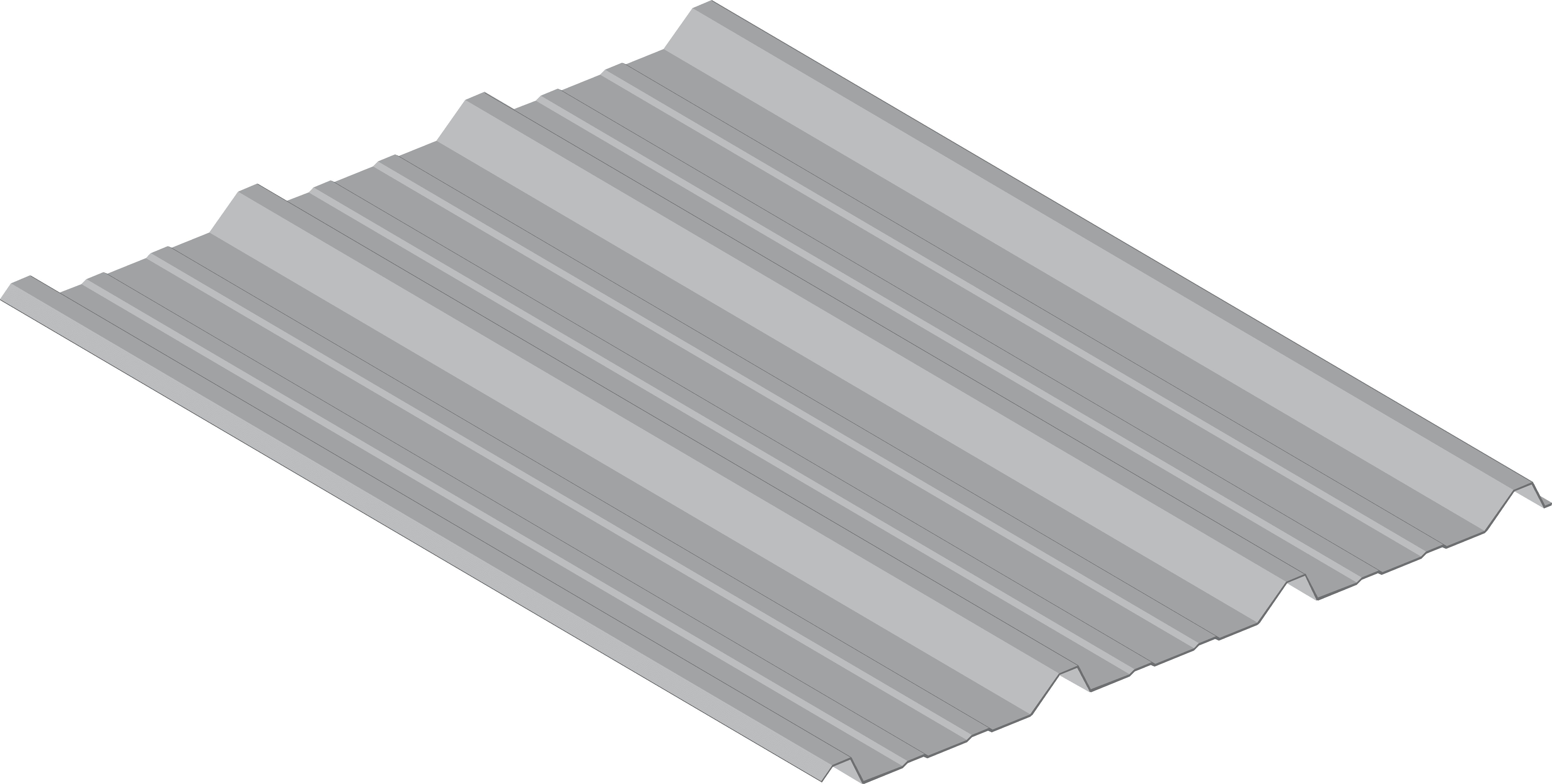 Metal Sales PBR panel rendering with bearing leg.