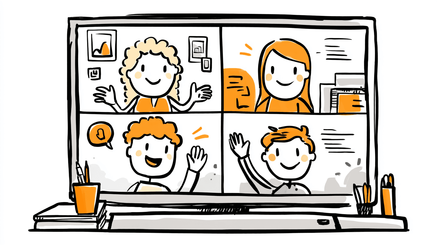 A person forms a question mark with light.