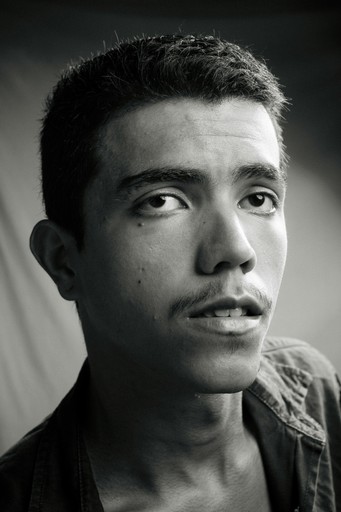 man in black and white shirt