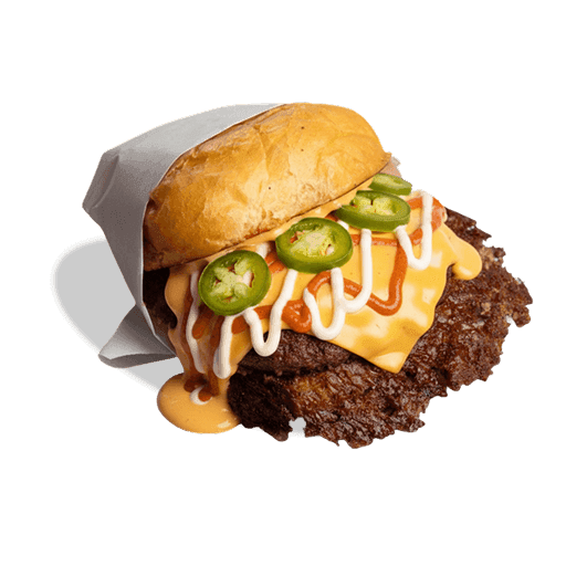 Chili‑Cheese‑Burger bei Sissy’s Bielefeld – Smashburger mit Beef‑Patty, Jalapeños und cremiger Käsesoße.