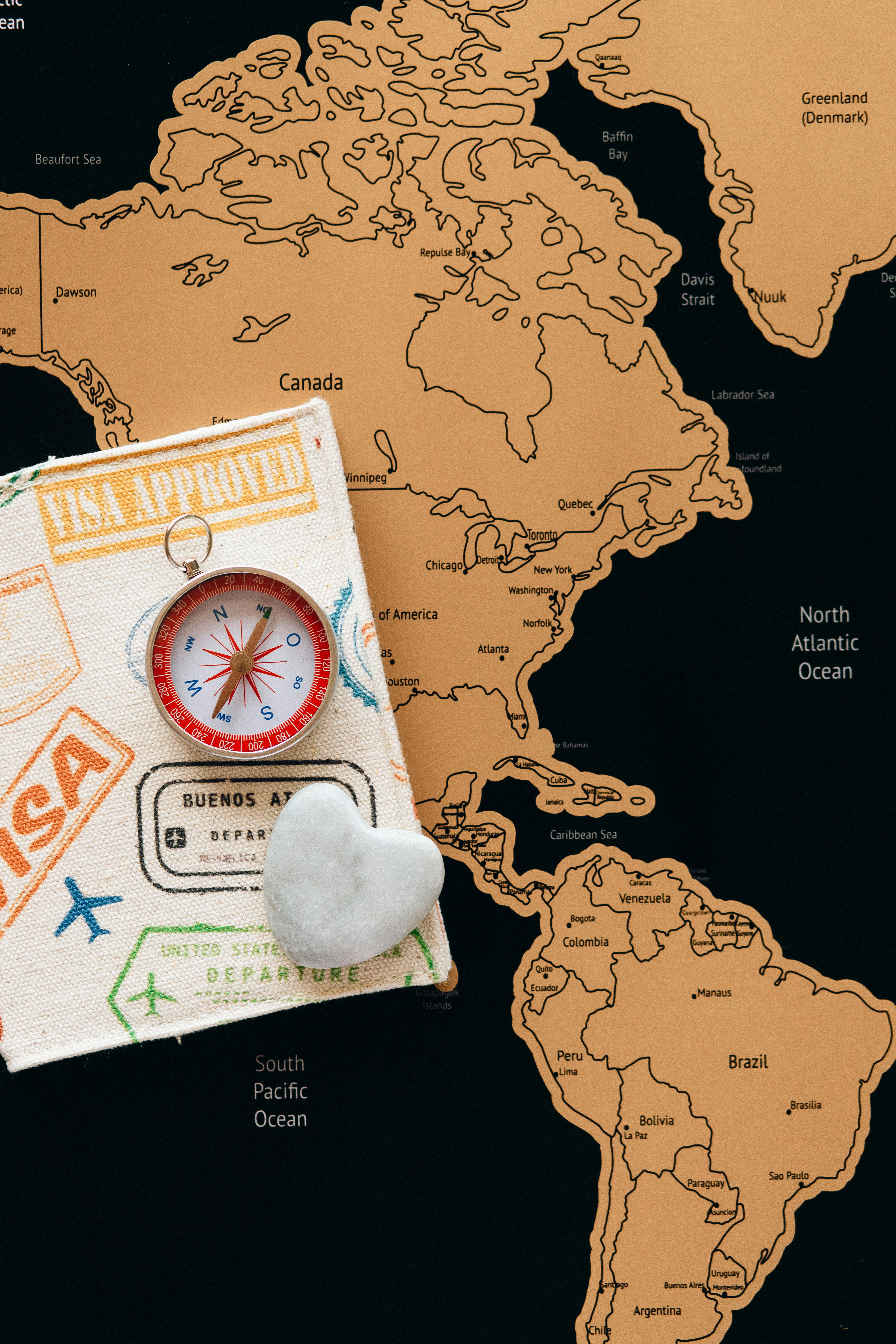 passport with a visa stamp