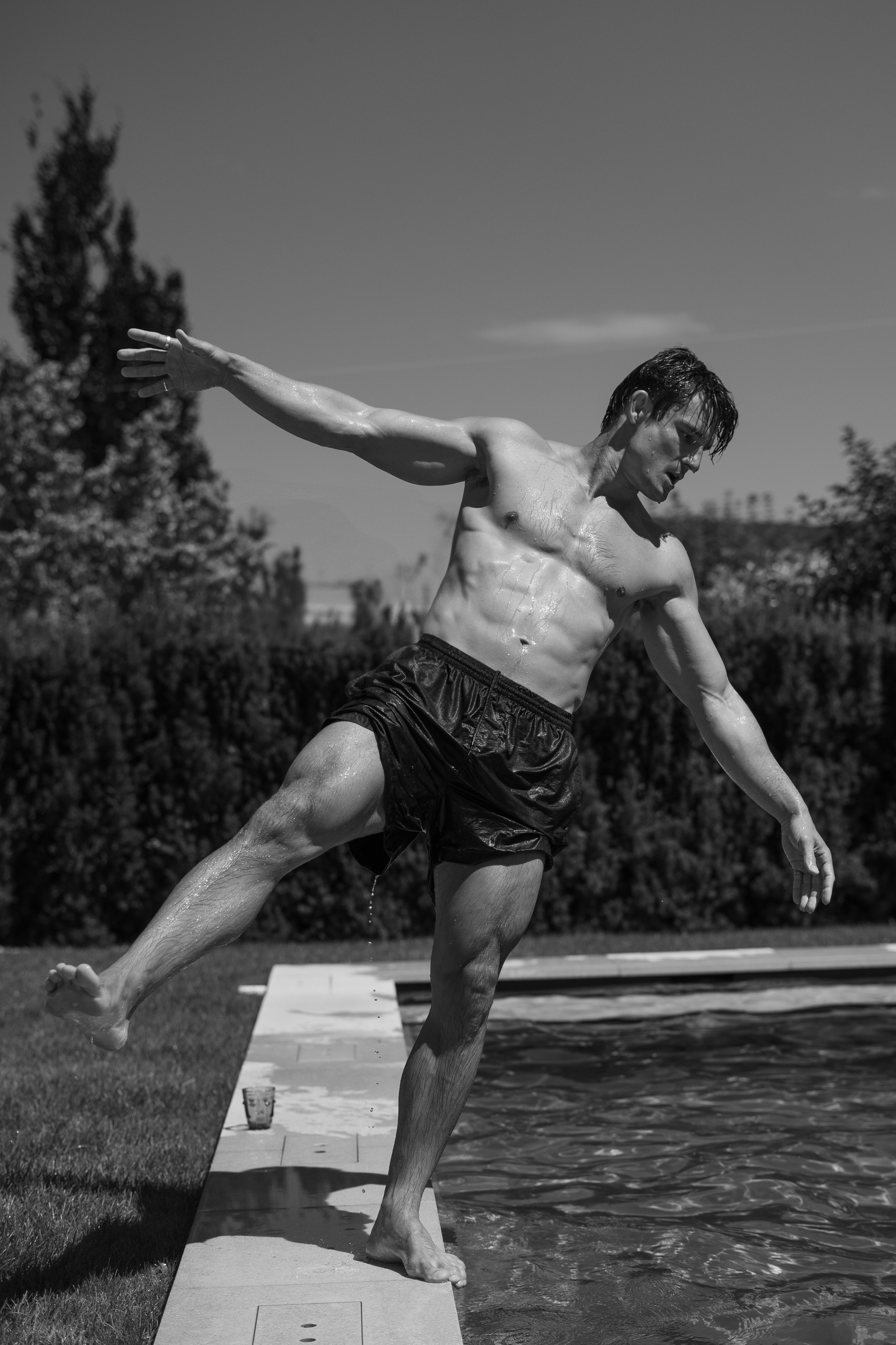 A black female model