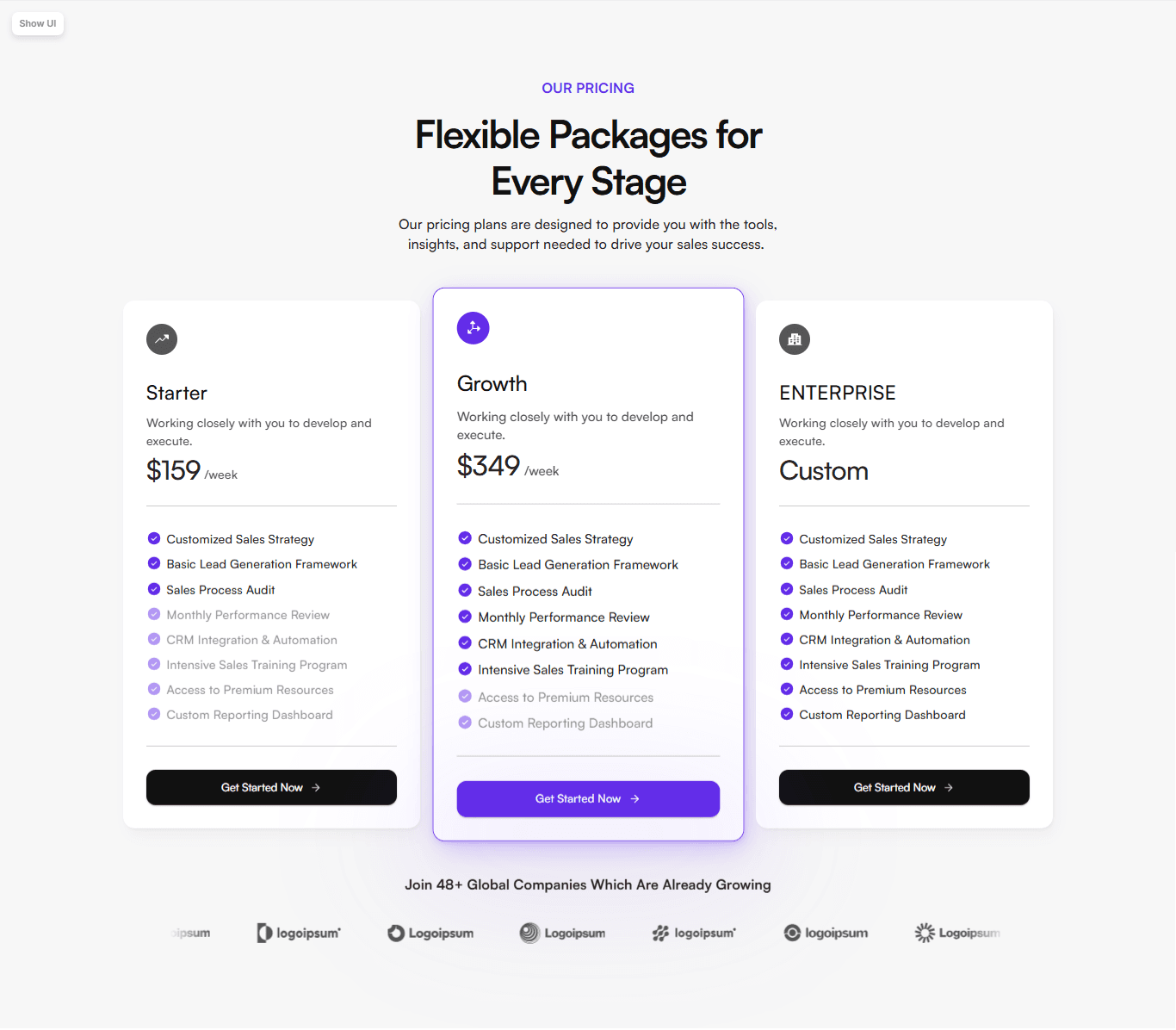 Framer Pricing Section Component v31