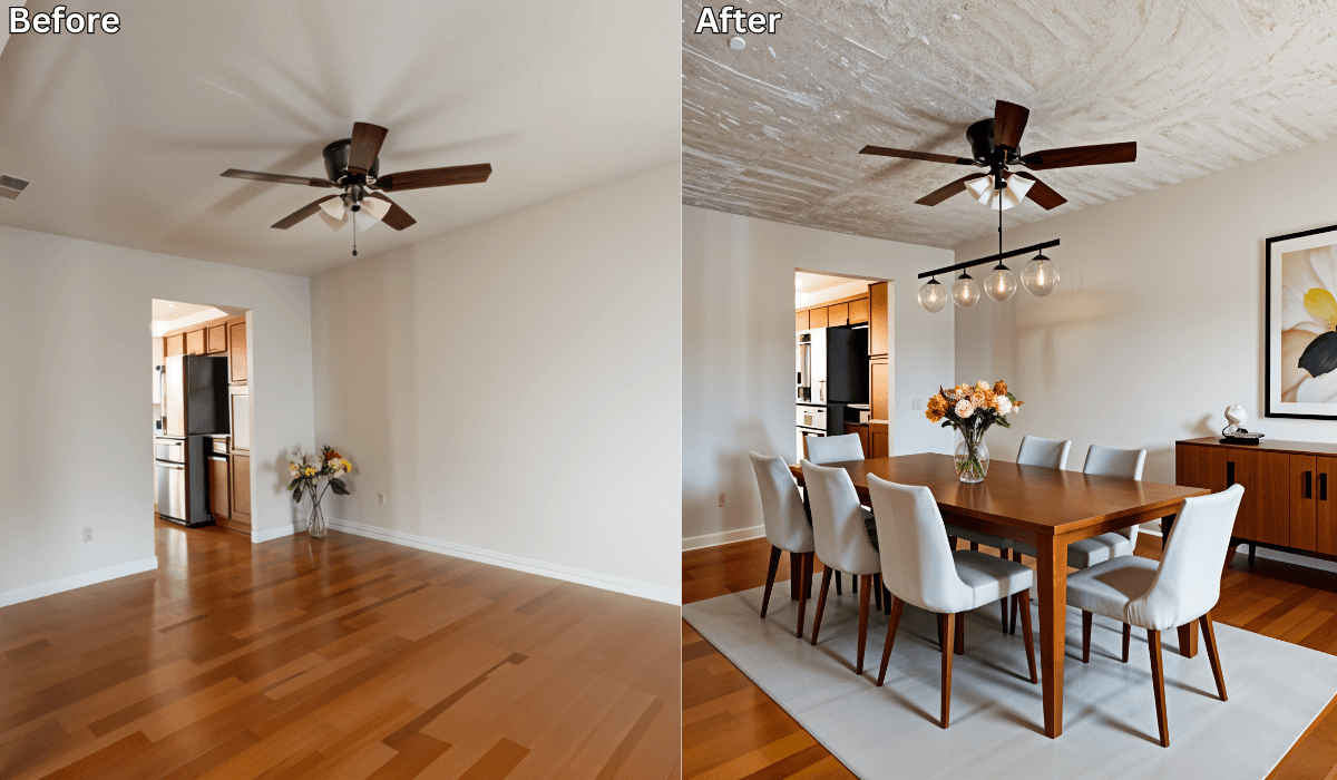 Virtual Staging for Dining Rooms: Turn Empty Spaces into Hosting-Ready Areas