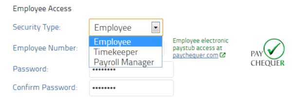 Set employee permissions