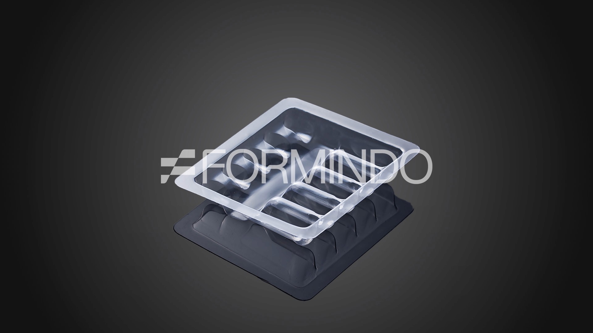 Kemasan plastik blister transparan khusus farmasi, digunakan untuk mengemas tablet dan kapsul secara higienis, memastikan perlindungan produk obat di industri farmasi.